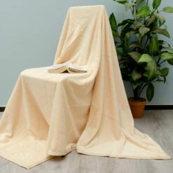 DuneDESIGN Couverture 100% Polyester 300g/m² En Microfibre Couvre-lit Plaid 140x200cm En Peluche Avec Poil Beige - Beige -Outillage Soldes Boutique 10977965 5