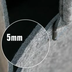 DuneDesign Sac à Linge Panier Rangement Jouets 43x38x60cm Feutre Artificiel Gris - Grau -Outillage Soldes Boutique 10987267 4