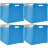 DUNEDESIGN 4 Boîtes De Rangement Feutre 33x33x38cm Kallax Panier Feutrine Étagère Ikea Bleu - Blau -Outillage Soldes Boutique 11486258 1