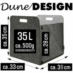 DUNEDESIGN 4 Boîtes De Rangement Feutre 33x33x38 Cm Kallax Panier Feutrine Ikea Multicolore - Bunt -Outillage Soldes Boutique 11486272 4