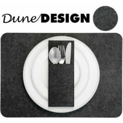 DUNEDESIGN Set De Table En Feutre Pour 4 Sac à Couverts Sous-verre 43 X 30 Cm Napperon Gris - Grau 11 DUNEDESIGN Set De Table En Feutre Pour 4 Sac à Couverts Sous-verre 43 X 30 Cm Napperon Gris - Grau -Outillage Soldes Boutique 11559057 5