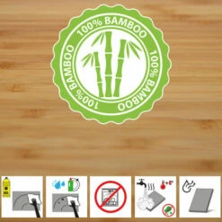 DUNEDESIGN Lot De 2 - Planche De Service Bambou Et Bol à Sauce - Assiette à Steak En Bois - Beige -Outillage Soldes Boutique 20415492 5