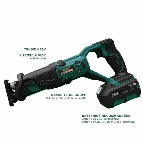SCIE A SABRE SANS FIL 20V SILEX® (1 X 4.0AH BATTERIE LITHIUM ) 4 SCIE A SABRE SANS FIL 20V SILEX® (1 X 4.0AH BATTERIE LITHIUM ) – Image 2