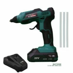 Pistolet A Colle Sans Fil 20v Silex® Ø10-12mm + 3 Batons De Colle Dia.11mm. (BATTERIE 2 Ah)