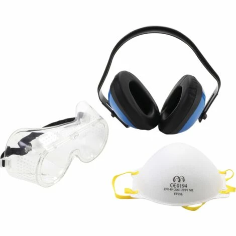SILEX Kit De Protections De Travail | Casque - Masque - Lunette 3 SILEX Kit De Protections De Travail | Casque - Masque - Lunette