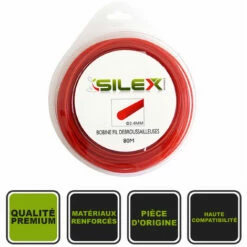 Bobine De Fil 80m 2.4mm ø Silex® Pour Débroussailleuse