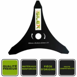 Lame De Coupe à 3 Dents Tri-arc Silex® Pour Débroussailleuse