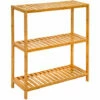 DUNEDESIGN Étagère Bambou - 69x60x26 Meuble Bois Salle De Bain Cuisine Rangement Chaussures - Braun -Outillage Soldes Boutique 34199426 1