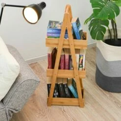 DUNEDESIGN 100% Bambou Etagère De Bain Avec 3 Paniers En Bois 30x18x80 Cuisine Et Bain - Braun -Outillage Soldes Boutique 35534949 4