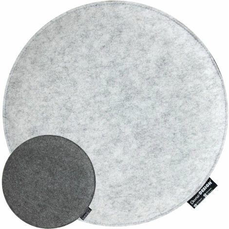 DUNEDESIGN Coussin En Feutre De Chaise Moelleux Rond Ø35cm - Grau 3 DUNEDESIGN Coussin En Feutre De Chaise Moelleux Rond Ø35cm - Grau