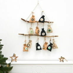 DUNEDESIGN Calendrier De L'Avent à Remplir Soi-même - 24 Pochettes Cadeaux - DIY Kit Noël - Braun -Outillage Soldes Boutique 40453464 4