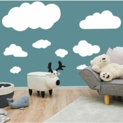 DUNEDESIGN Tabouret Renne Avec Rangement - 57x31x55 Pouf De Forme Animale Chaise Enfant - Beige -Outillage Soldes Boutique 43372716 5