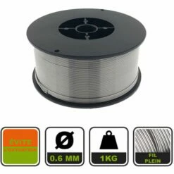SILEX Fil Plein Pour Soudage MIG MAG ø 100 Mm / Acier / ø 0.6 Mm / 1 Kg