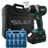 Clé à Chocs 20V Sans Fil Silex® 20V Moteur Brushless (1 X 6 Ah Batterie Lithium SLX ) + 10 Douilles à Choc -Outillage Soldes Boutique 43998411 1