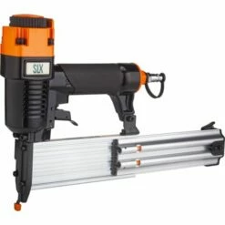 SILEX Compresseur Portatif 6L - 40V SLX® +2 Batteries Lithium 5 Ah + Cloueur Pneumatique SLX 18 GA + Tuyau 5M -Outillage Soldes Boutique 43998428 4