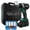 Clé à Chocs 20V Sans Fil Silex® 20V Moteur Brushless (1 X 6.0Ah Batterie Lithium SLX ) + 4 Douilles à Choc Pour Jantes Alu -Outillage Soldes Boutique 43998434 1
