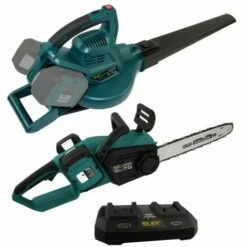 SILEX Tronçonneuse + Souffleur 3 En 1 Sans Fil à Batterie 40V SLX ® + Chargeur + 2 Batteries 6 Ah