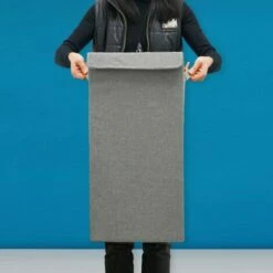 DUNEDESIGN Lot De 2 : 50L Panier à Linge Sale Avec Couvercle - 30x30x60 Bac De Rangement XL - Grau -Outillage Soldes Boutique 65180644 5