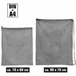 DUNEDESIGN 100l Sac à Linge Large XXL + 60l Sac A Linge Sale Voyage - Sac De Rangement - Grau -Outillage Soldes Boutique 74158449 3